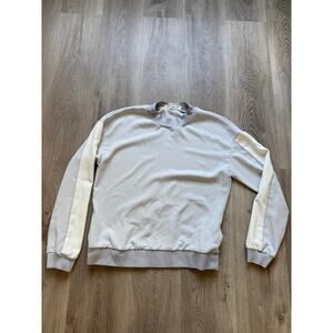 Ted Baker London Long Sleeve White/ Gray Blouse, Pullover, Women's size 2